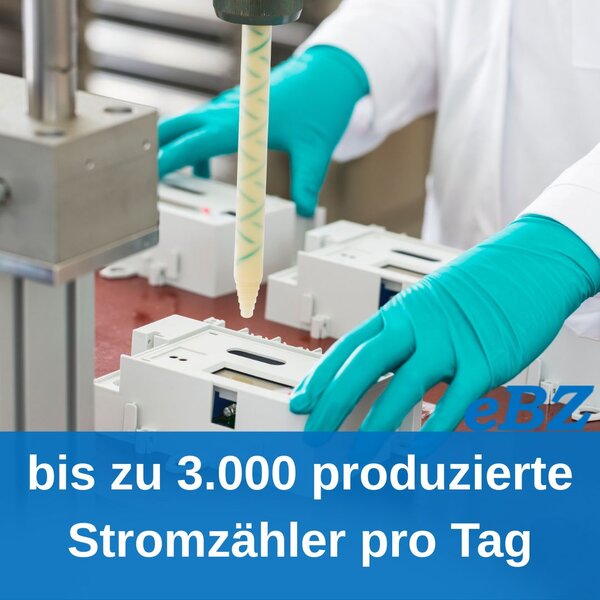 Bei der eBZ GmbH in Bielefeld werden bis zu 3.000 Stromzähler pro Tag produziert.