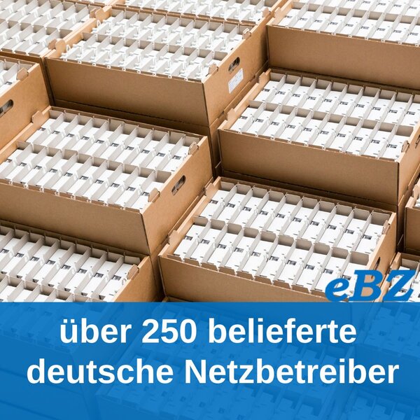 Die eBZ GmbH hat bereits über 250 deutsche Messstellen- und Netzbetreiber beliefert.