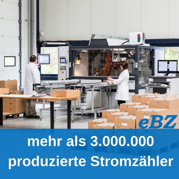 Die eBZ GmbH hat bisher mehr als 3 Mio. Stromzähler produziert.